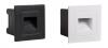 Trin 12V Small Square Recessed LED Step Light. Black, White IP54